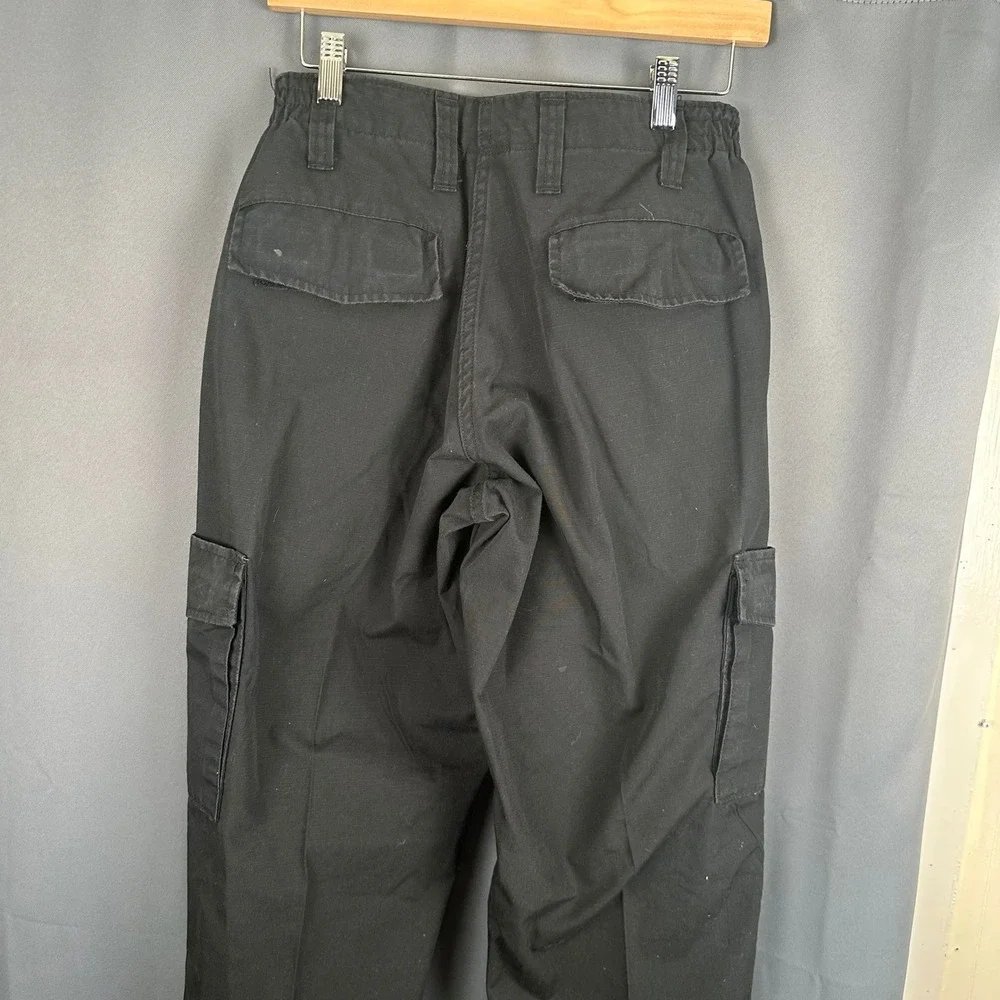 Propper Mens Tactical Cargo Pants Black Ripstop Work Uniform 30x34